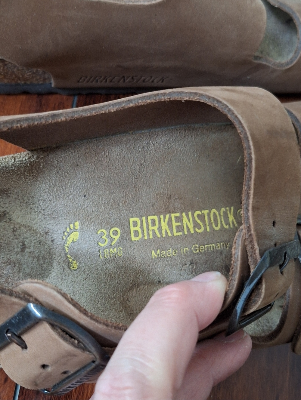 Birkenstock Milano Sandals Brown Suede EU 39 US 8–8.5 UK 6 - Picture 7 of 8